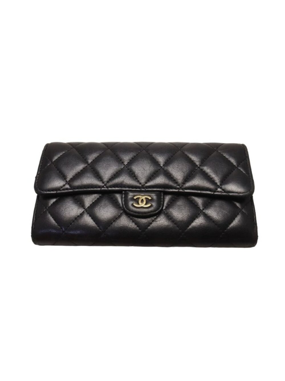 Chanel 22 Lambskin Quilted Flap Wallet